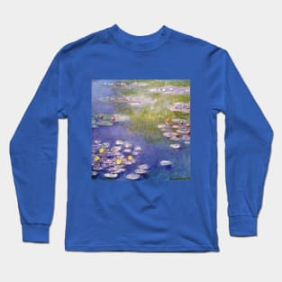 Waterlilies by Claude Monet Long Sleeve T-Shirt